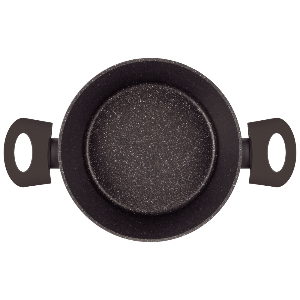 Кастрюля FILIGRANA EDDA FG24EDD01CS из кованого алюминия со стеклянной крышкой, 24 см