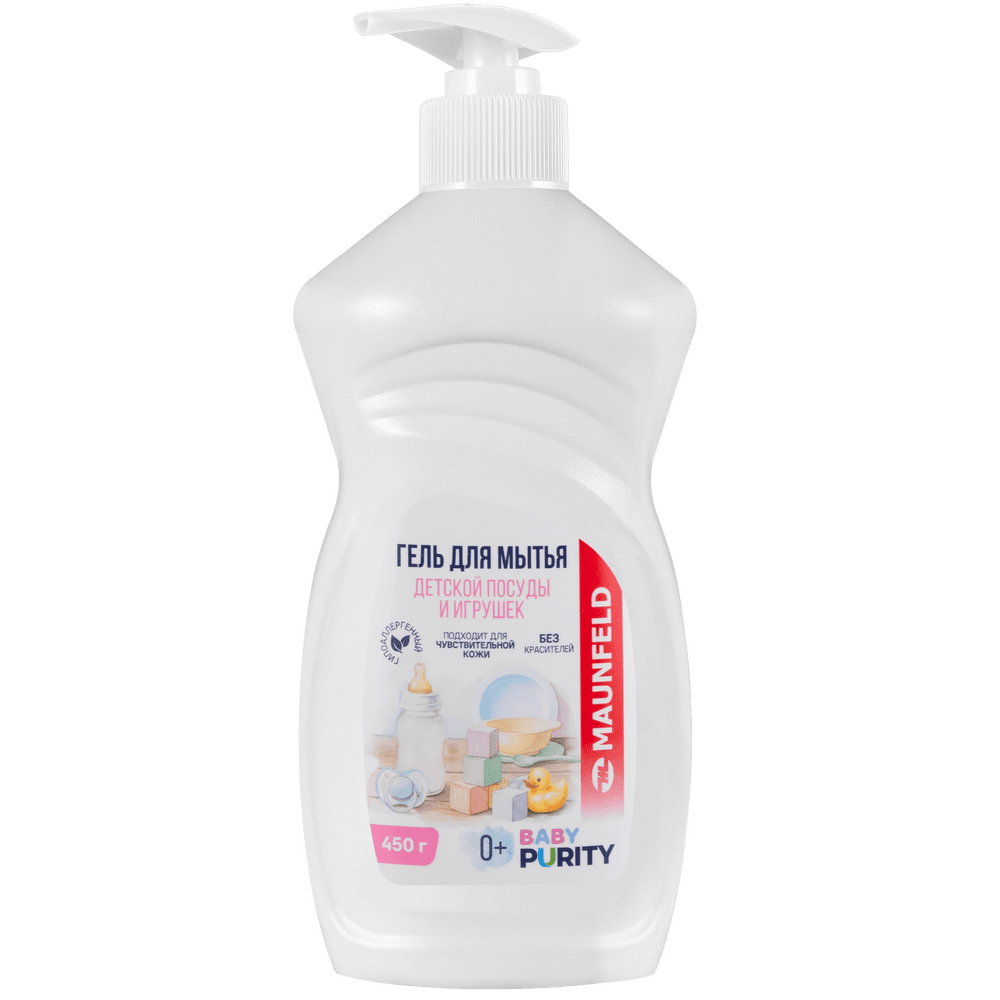 Гель для мытья детской посуды и игрушек Maunfeld Baby Purity 450г MVM450BDL