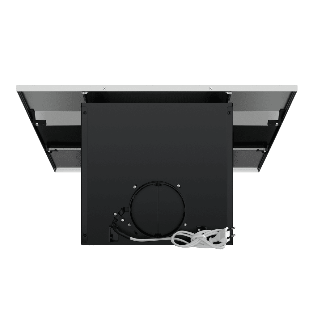 Кухонная вытяжка MAUNFELD Bridge 50 нержавеющая сталь\черное стекло