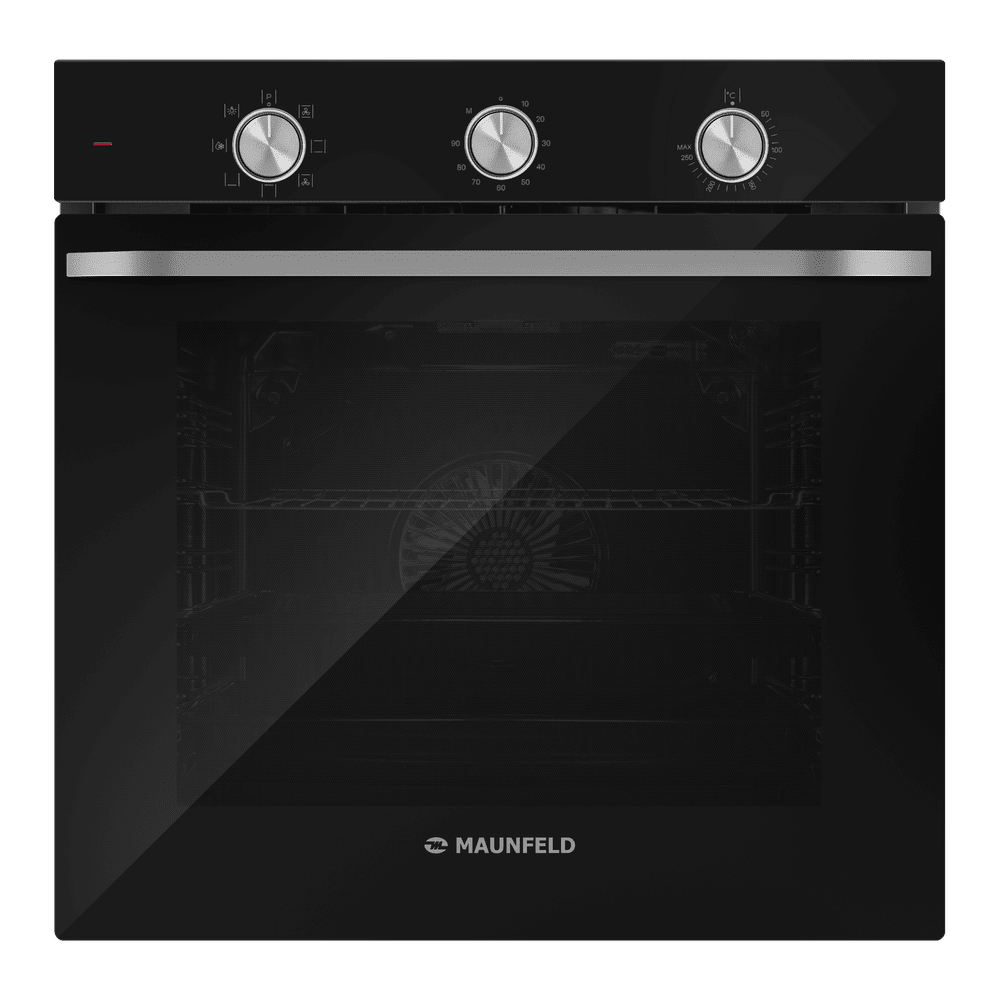 Электрический  черный духовой шкаф 60 см