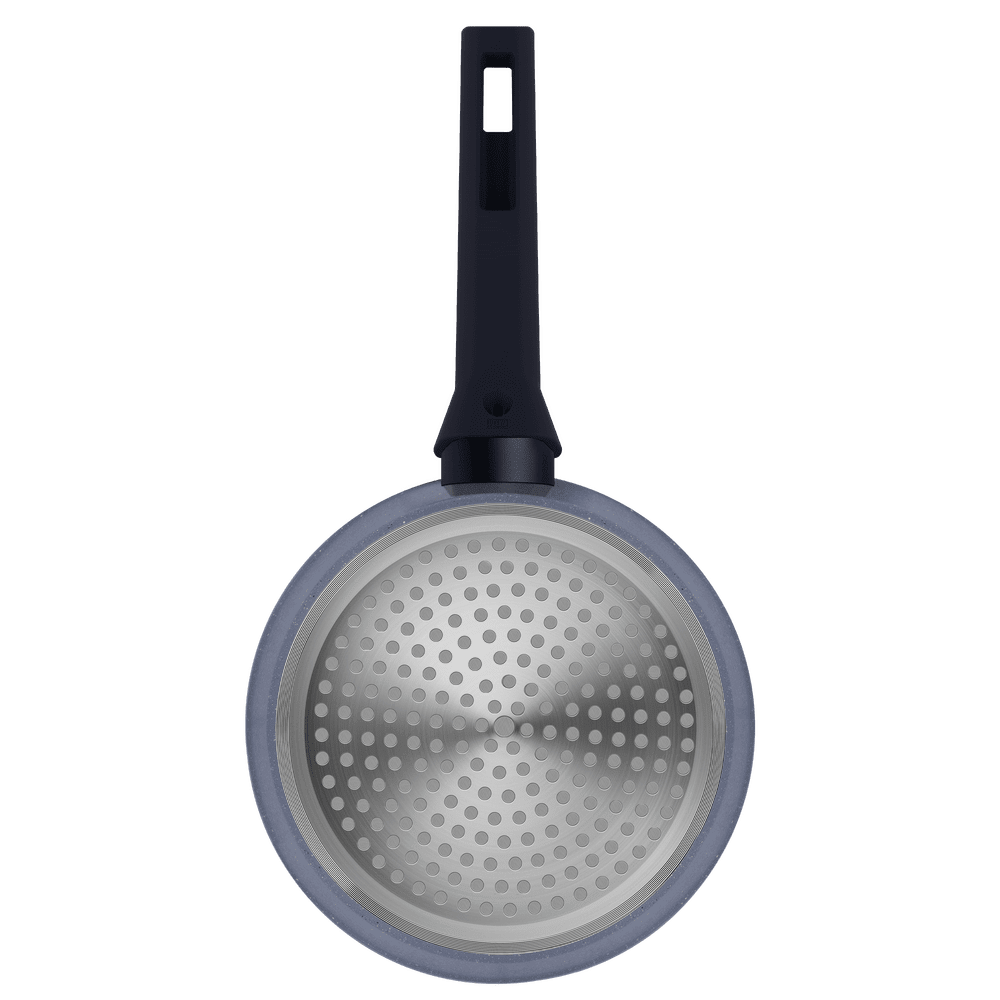 Ковш FILIGRANA SAGA FG18SGA01SP из кованого алюминия со стеклянной крышкой, 18 см