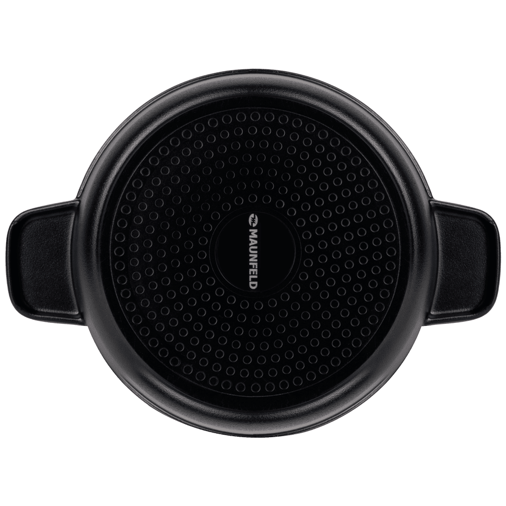 Кастрюля MAUNFELD OSVALD MF22SVLD03CR универсальная из литого алюминия со стеклянной крышкой, 3 л