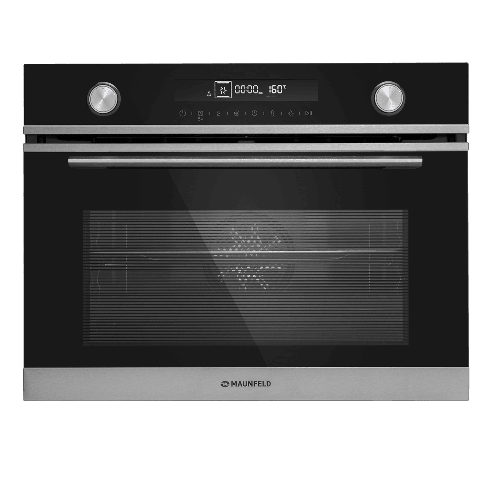 Электрический  серый духовой шкаф 60 см с режимом конвекции