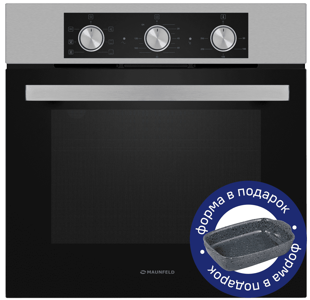 Электрический  черный духовой шкаф 60 см