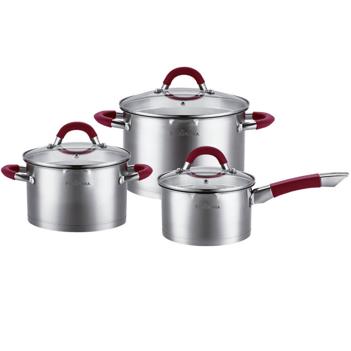 Набор посуды из нержавеющей стали FILIGRANA DANNA FG125DNN01ST (6 предметов)