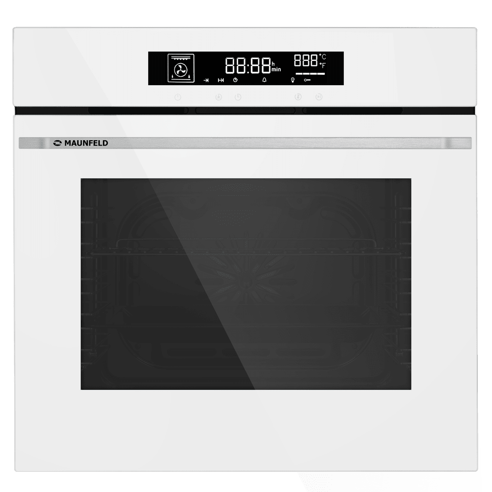 Электрический  белый духовой шкаф 60 см с режимом конвекции