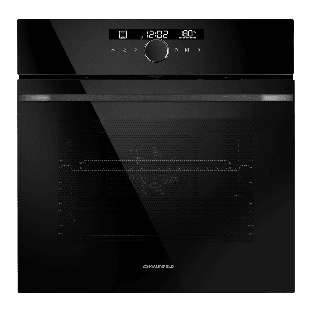 Электрический  черный духовой шкаф 60 см с режимом конвекции