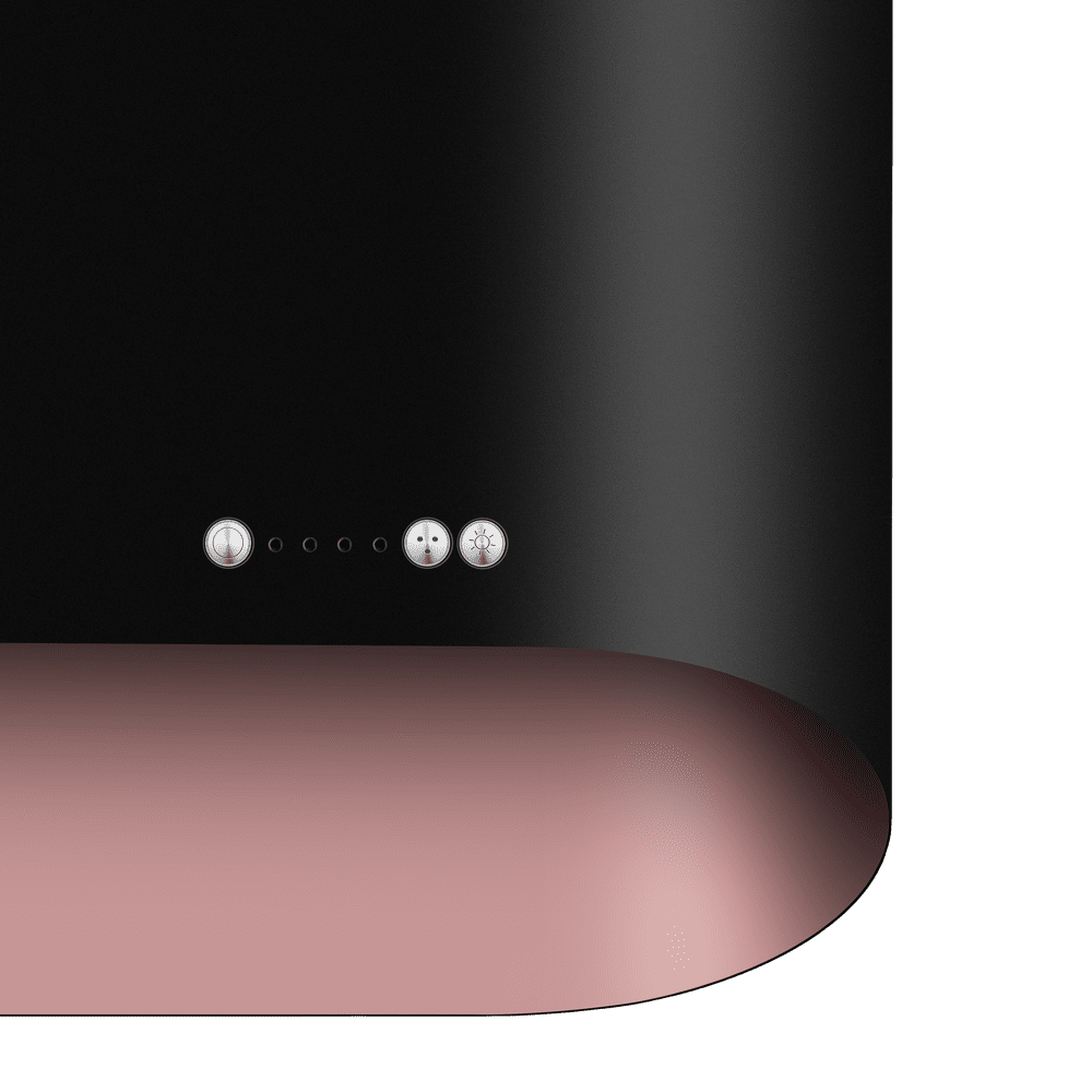 Кухонная вытяжка MAUNFELD GUNA 60 чёрный антрацит с розовым золотом