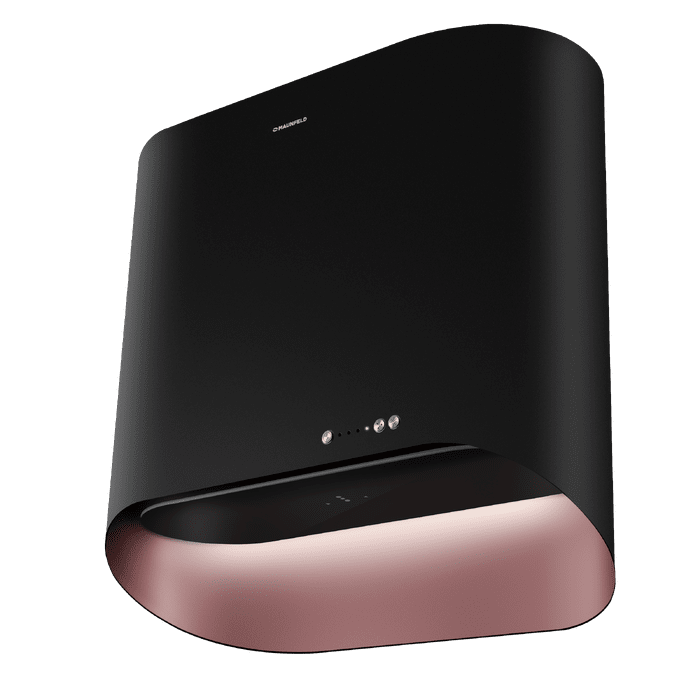 Кухонная вытяжка MAUNFELD GUNA 60&nbsp;чёрный антрацит с&nbsp;розовым золотом