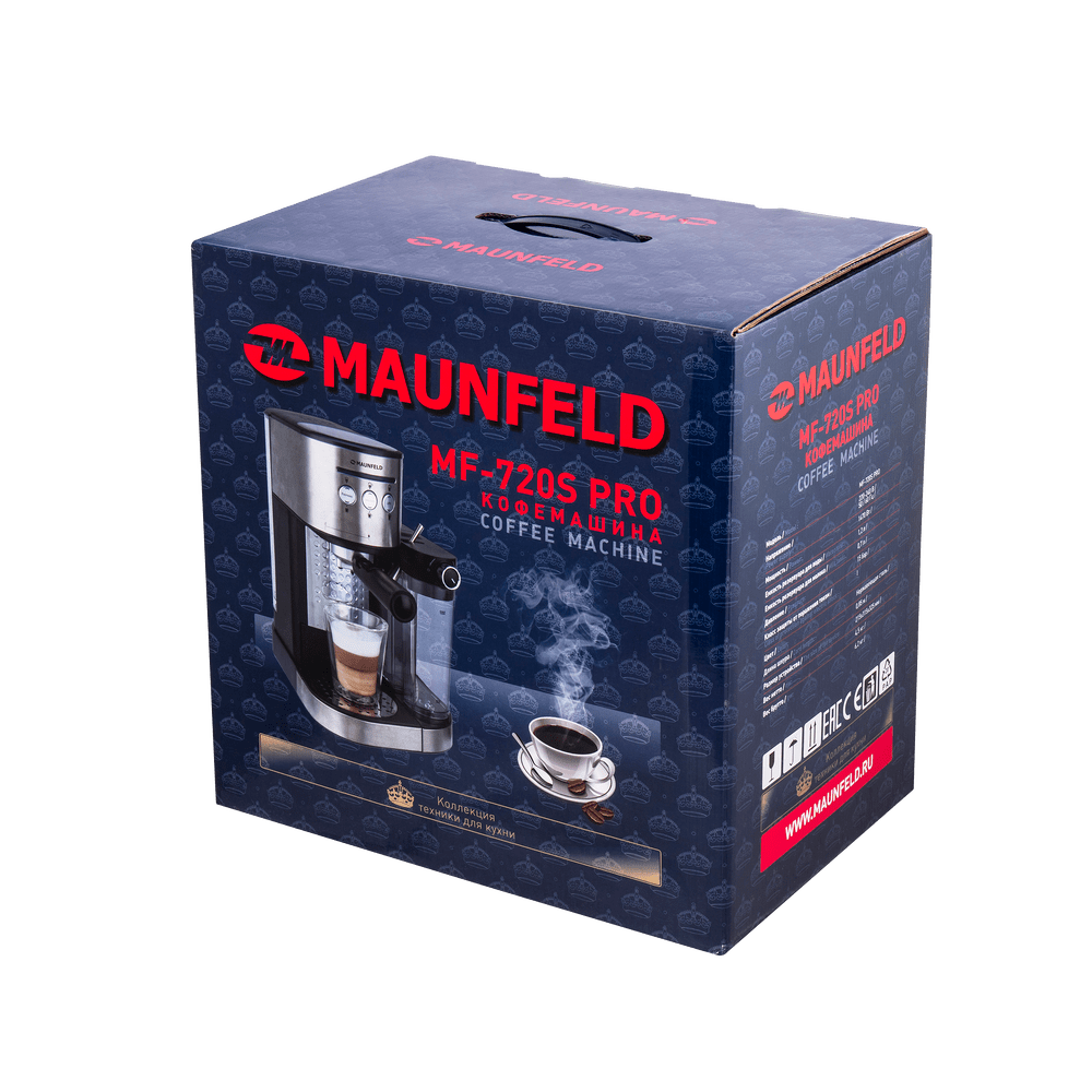Кофемашина рожкового типа MAUNFELD MF-720S PRO