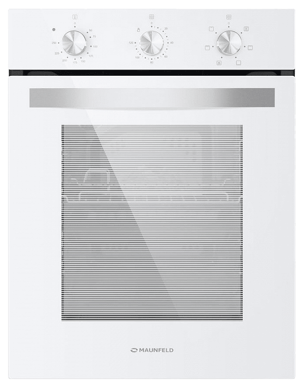 Электрический встраиваемый белый духовой шкаф 45 см с режимом конвекции