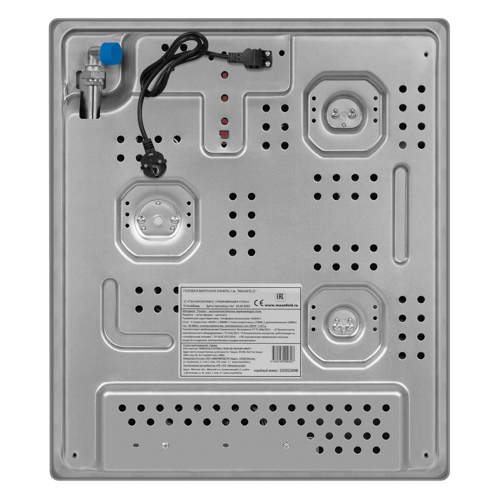Газовая варочная панель MAUNFELD EGHS.43.3STS-ESL