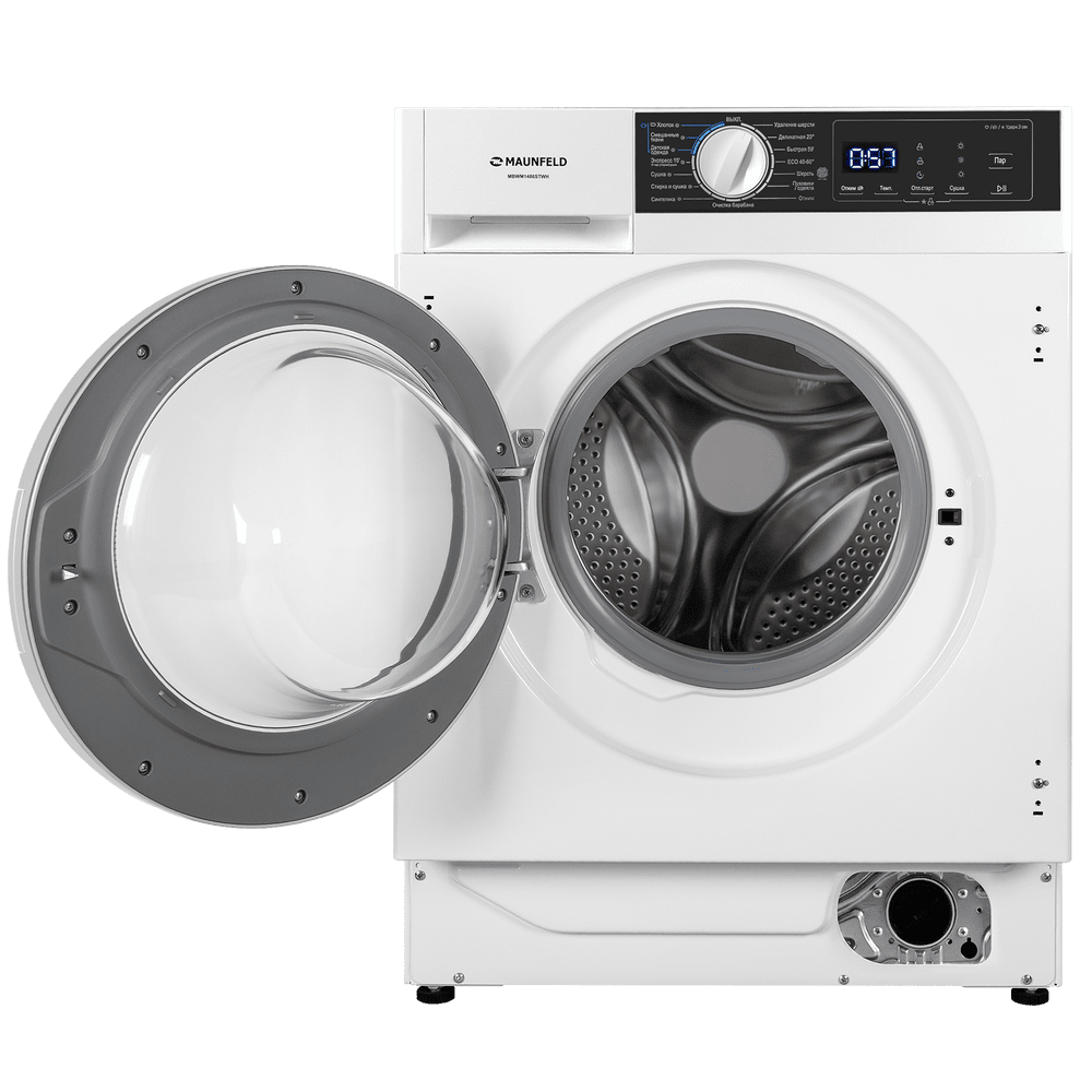 Встраиваемая стиральная машина с сушкой и паром MAUNFELD MBWM1486STWH