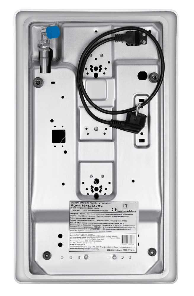 Газовая варочная панель MAUNFELD EGHE.32.6CW/G