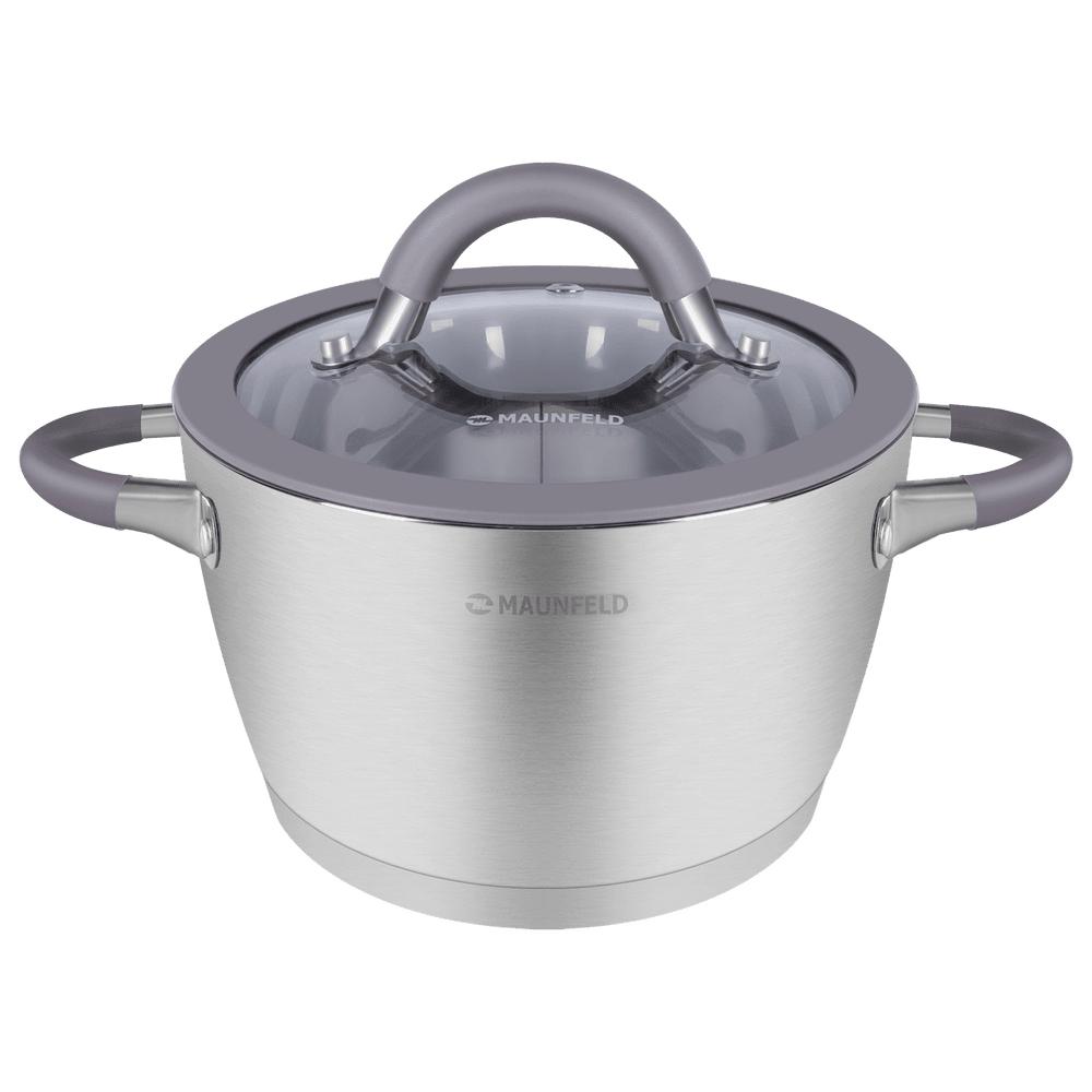 Набор посуды из нержавеющей стали MAUNFELD LEONA MF124LN01ST (6 предметов)