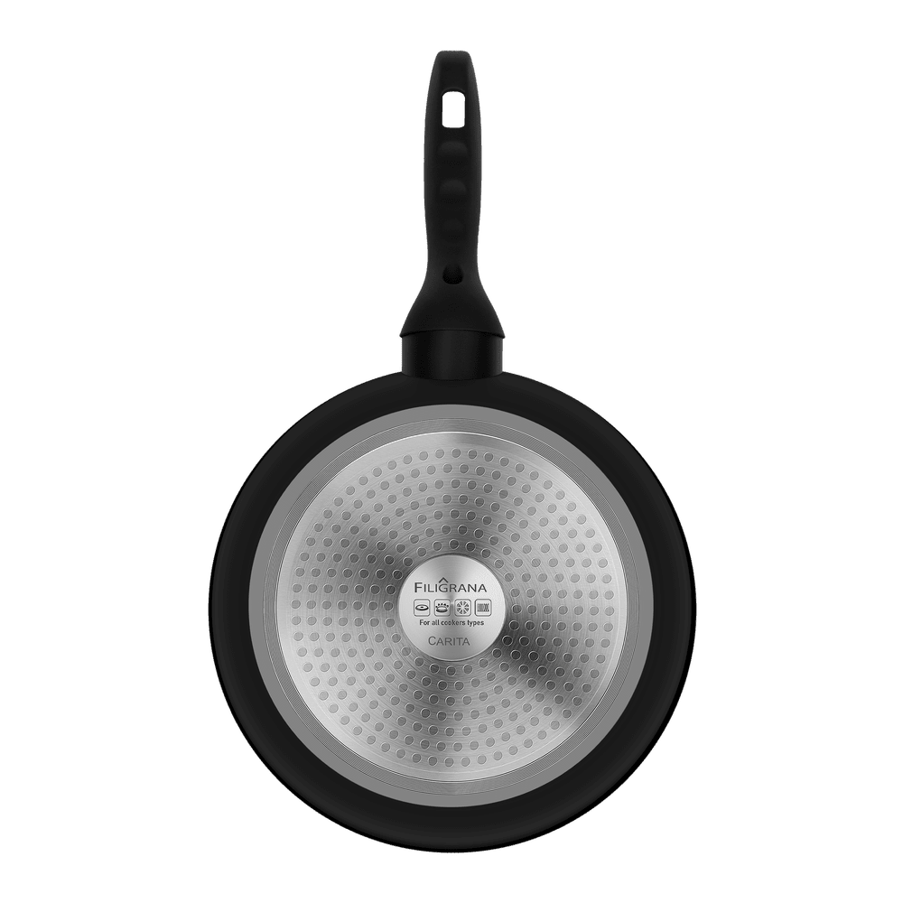 Сковорода глубокая FILIGRANA CARITA FG24CRT01DP из кованого алюминия, 24 см