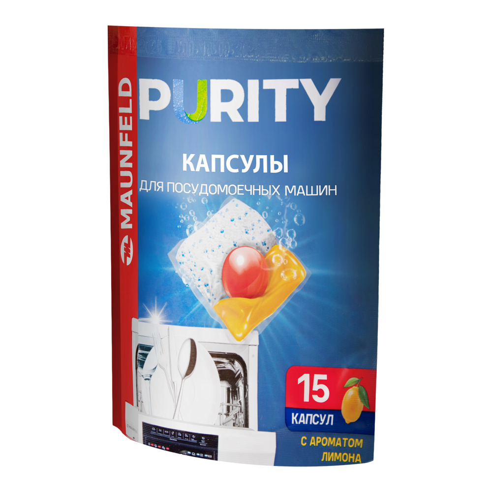 Капсулы для посудомоечной машины Maunfeld Purity MDC15LF (15 шт. в упаковке)