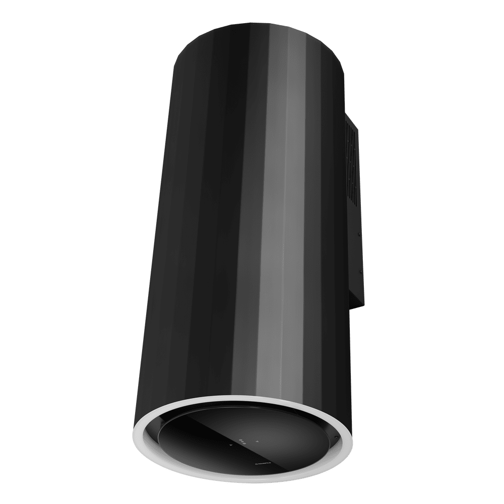 Дизайнерская черная вытяжка 38 см с бесконтактным управлением