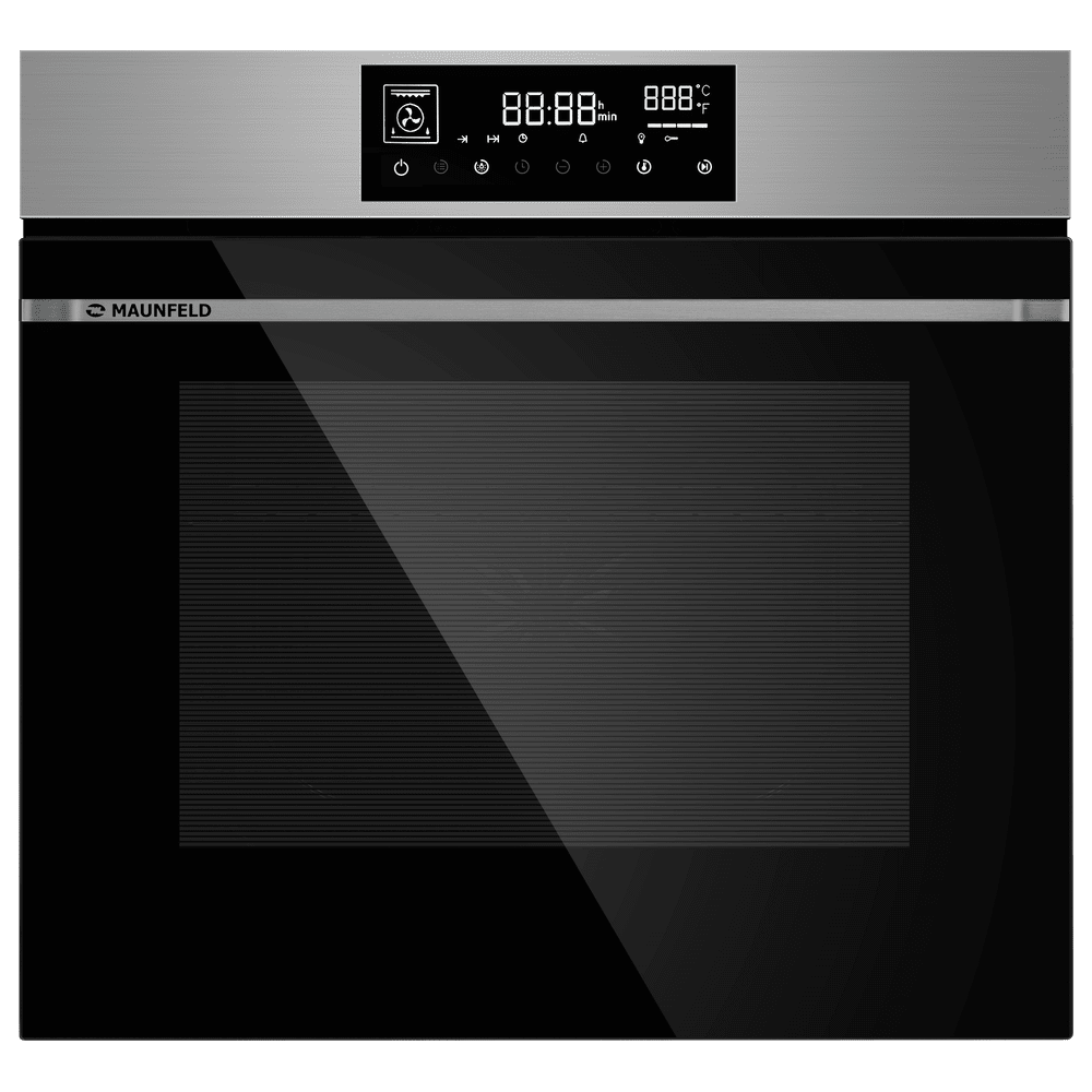 Электрический  серый духовой шкаф 60 см с режимом конвекции