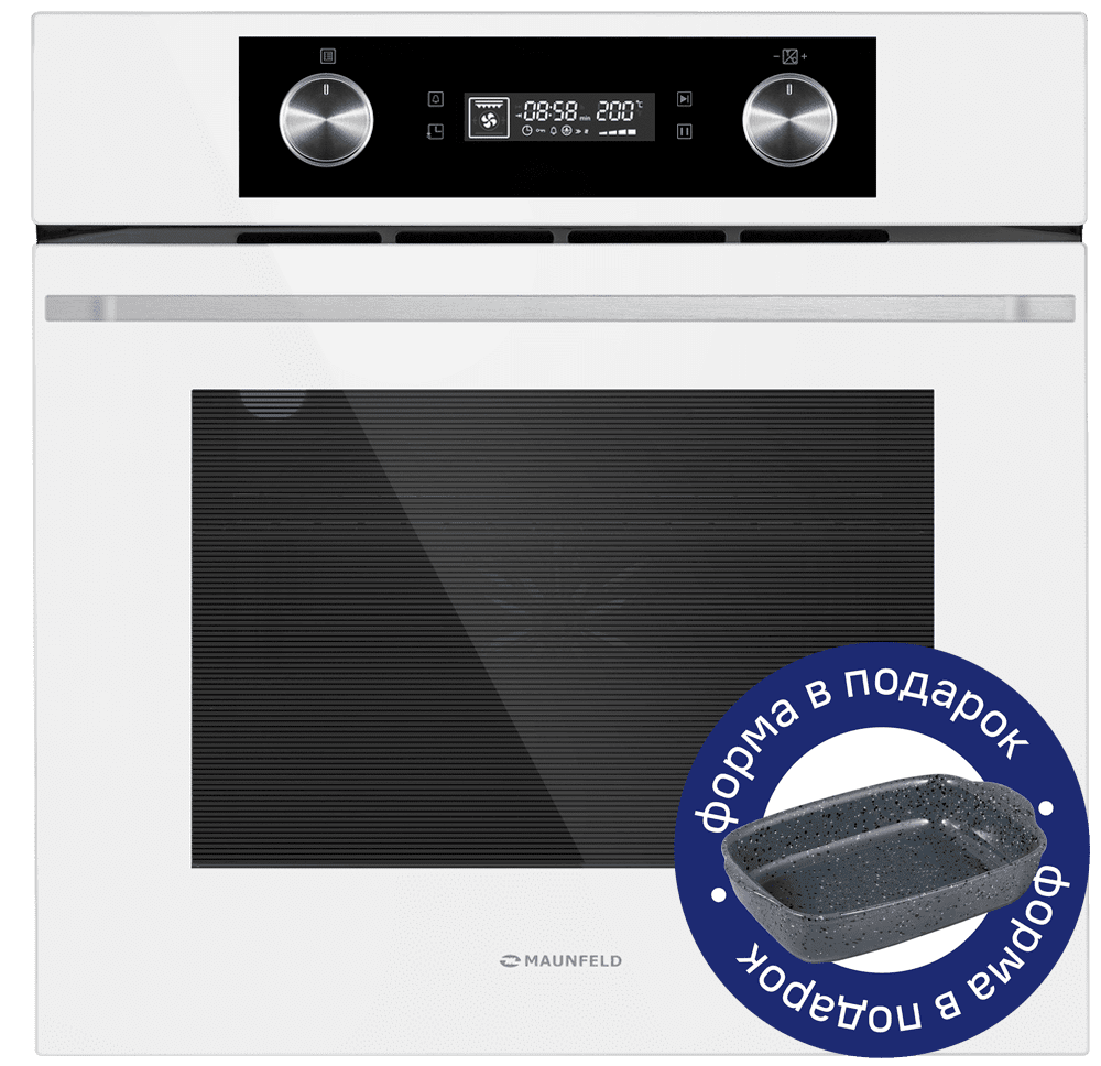 Электрический  белый духовой шкаф 60 см