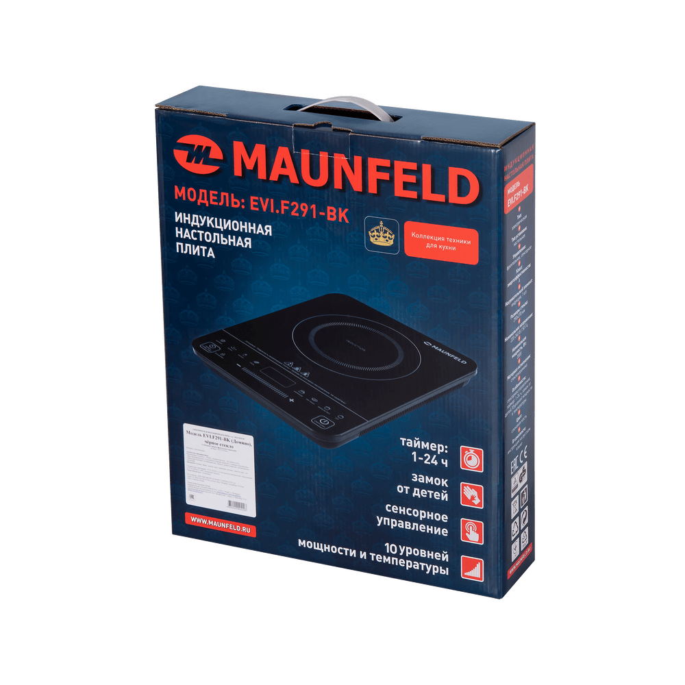 Электрическая индукционная плитка MAUNFELD EVI.F291-BK